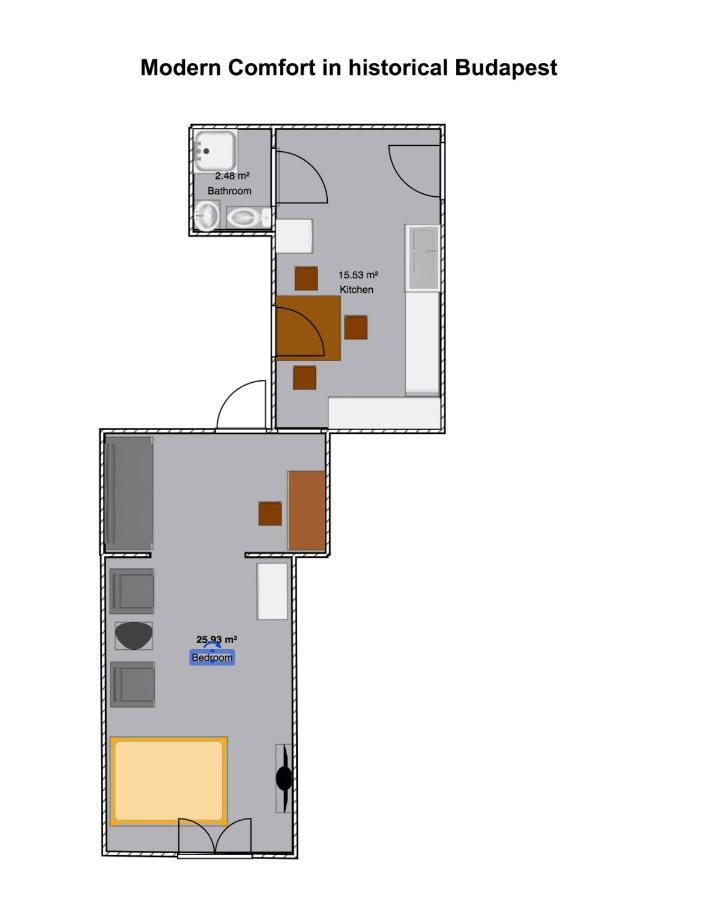 Modern Comfort In Historical Apartamento Budapeste